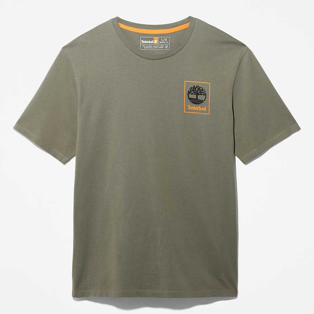 Green Men's Timberland Wind Water Earth And Sky T Shirts | Israel-4651387