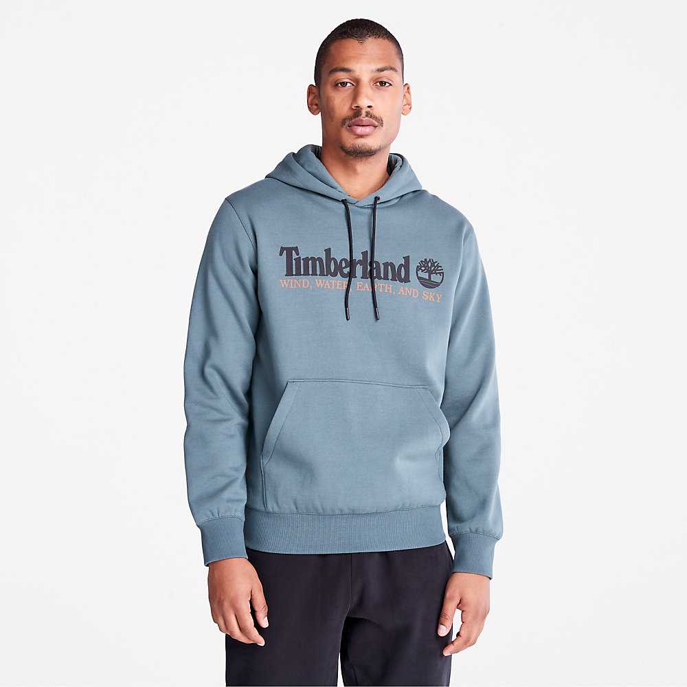 Green Men's Timberland Wind Water Earth And Sky Hoodie | Israel-5873469