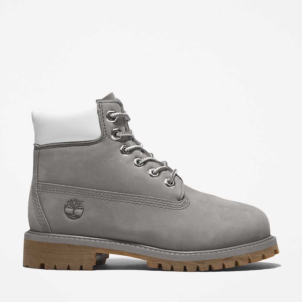 Grey Kids' Timberland Premium® 6 Inch Waterproof Boots | Israel-4219585