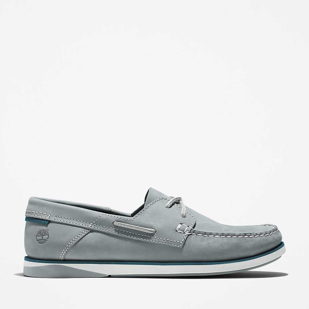 Grey Men's Timberland Atlantis Break Boat Shoes | Israel-0469385