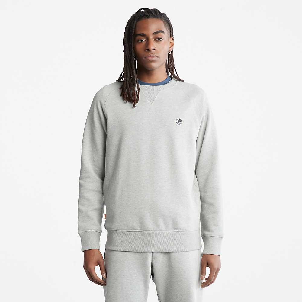 Grey Men's Timberland Exeter River Sweatshirt | Israel-9153082