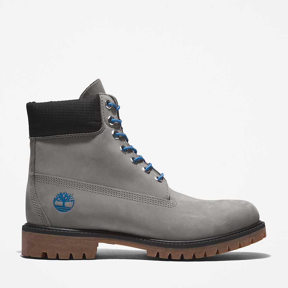 Grey Men's Timberland Premium® 6 Inch Waterproof Boots | Israel-6439175