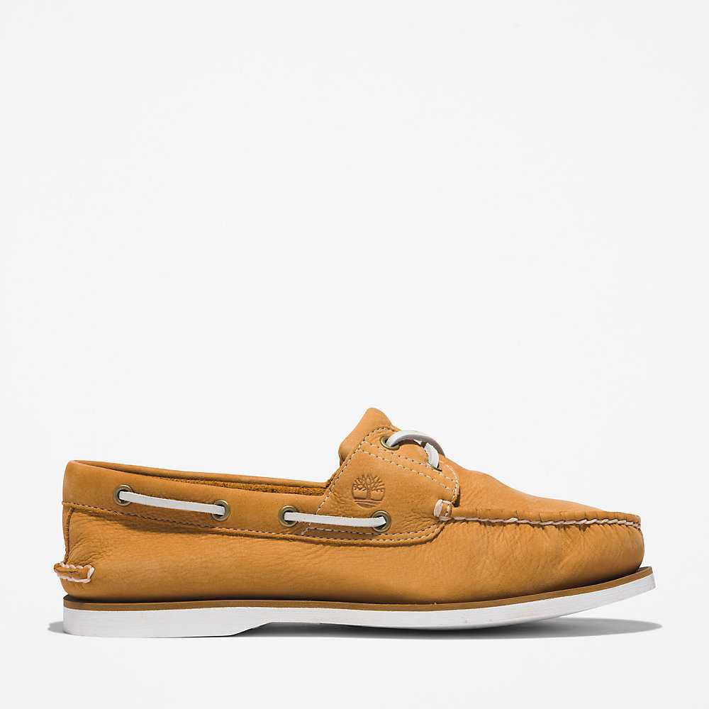 Light Brown Men's Timberland 2-Eye Classic Boat Shoes | Israel-9428173