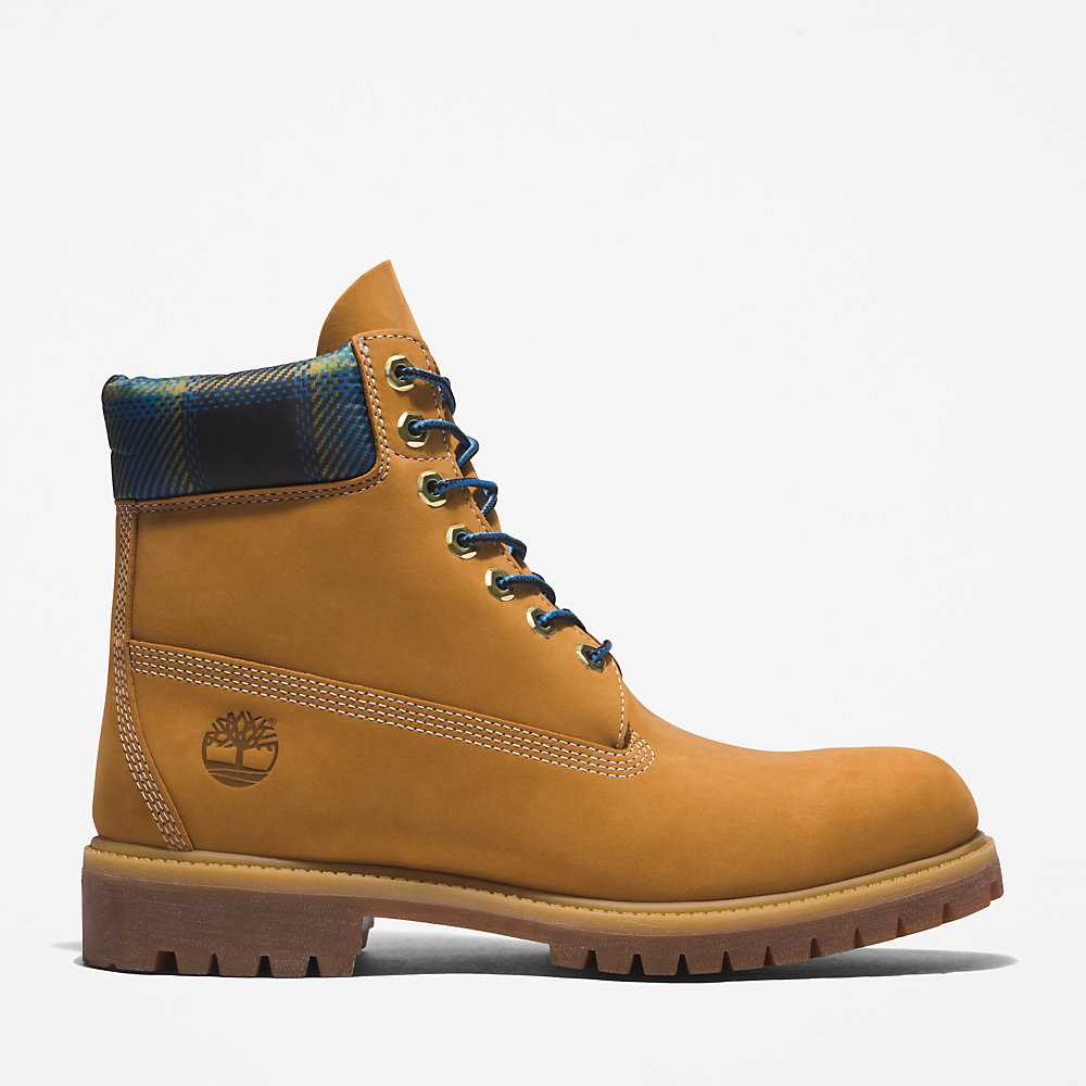 Light Brown Men's Timberland Premium® 6 Inch Waterproof Boots | Israel-0194637