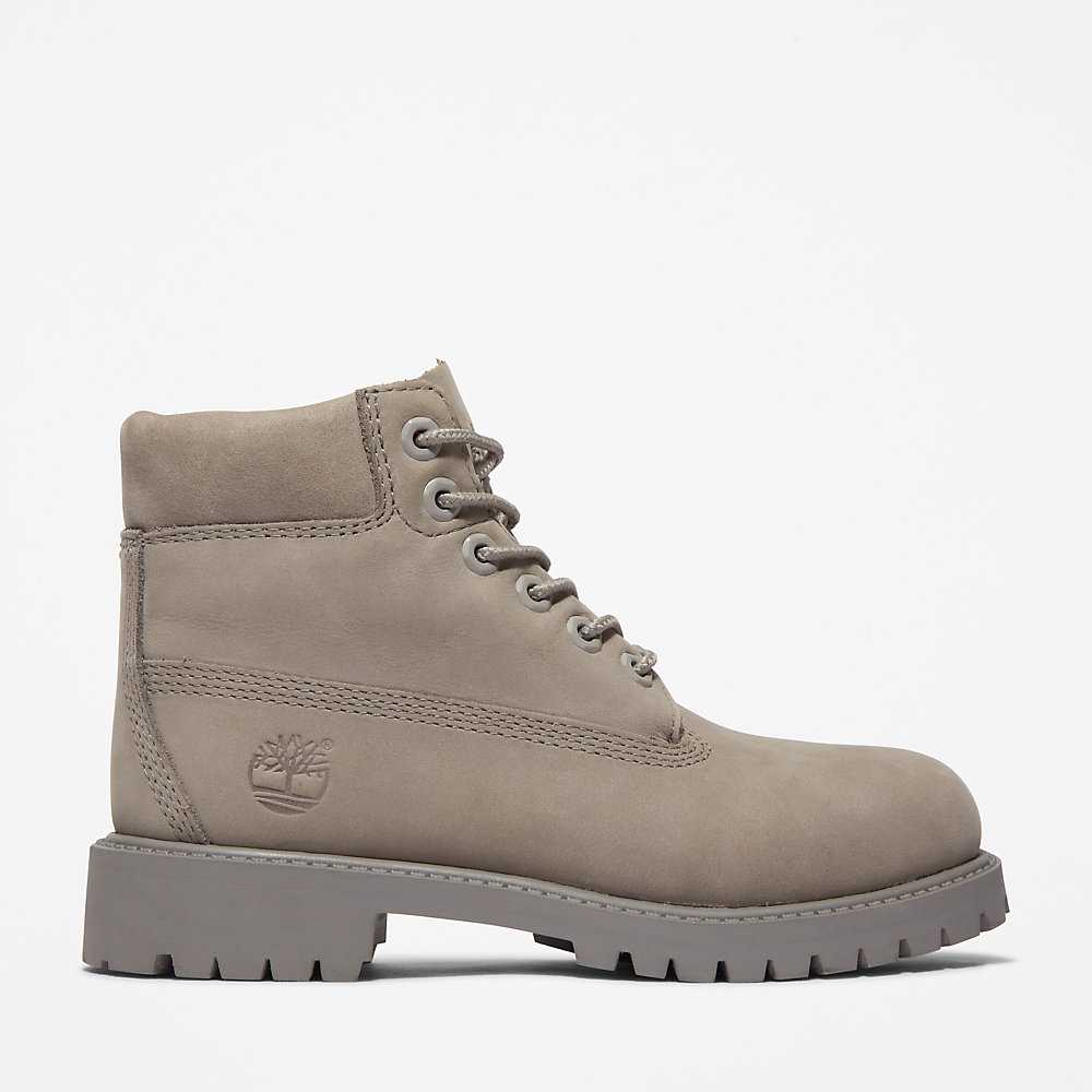 Light Grey Kids' Timberland Premium® 6 Inch Waterproof Boots | Israel-4219635