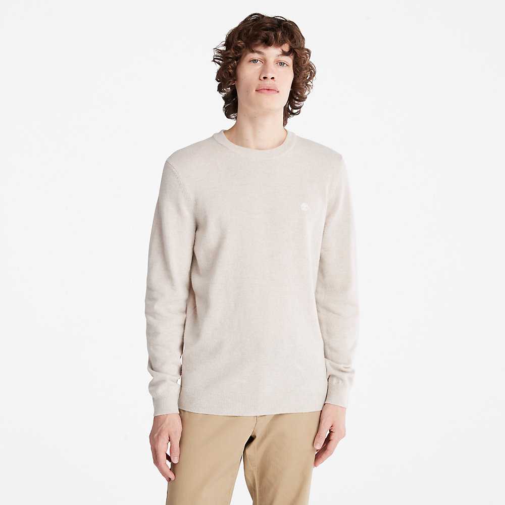 Light Grey Men's Timberland Cohas Sweatshirt | Israel-4657089