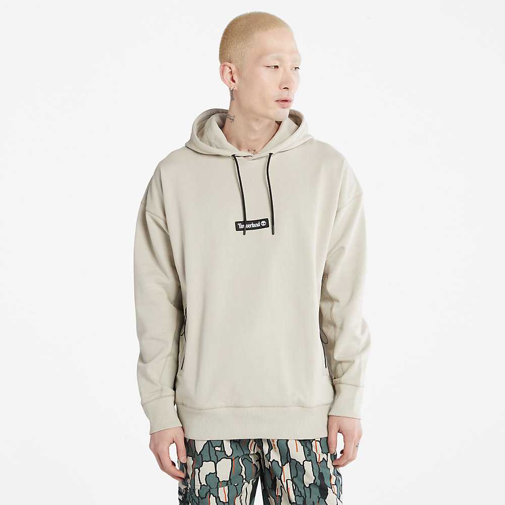 Light Grey Men's Timberland Heavyweight Hoodie | Israel-1970584