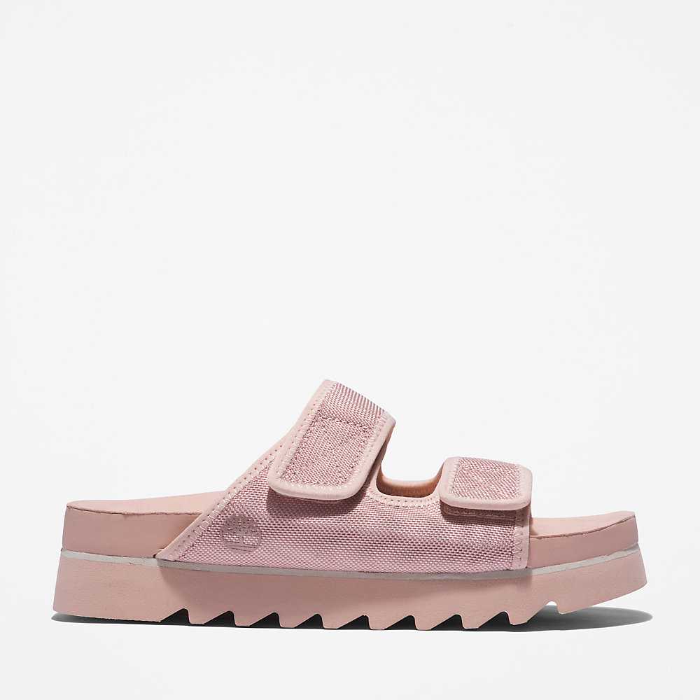 Light Pink Women's Timberland Santa Monica Sunrise Sandals | Israel-6059821