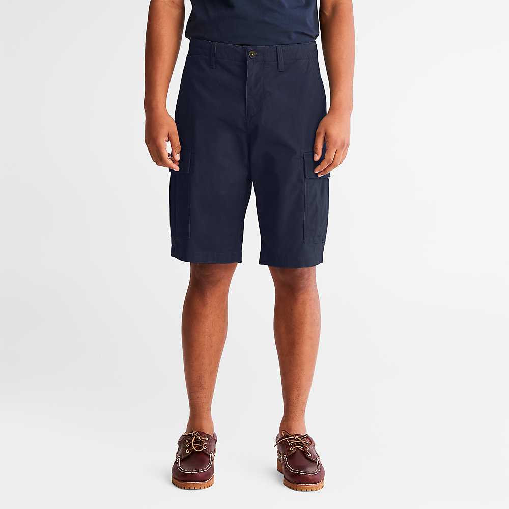 Navy Men's Timberland Cargo Cargo Shorts | Israel-0348695