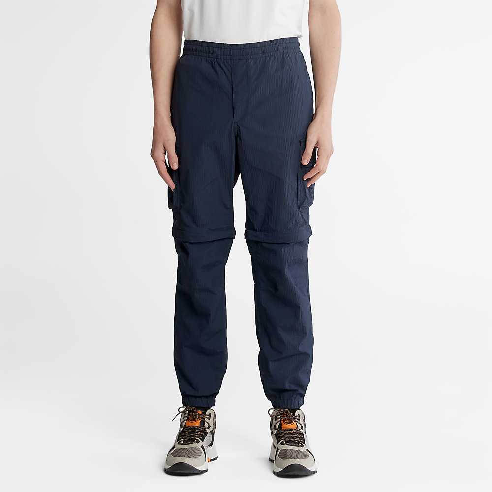 Navy Men's Timberland Convertible Pants | Israel-8367429