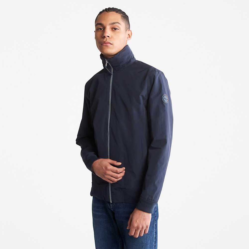 Navy Men's Timberland Mount Lafayette Bomber Jacket | Israel-3816027