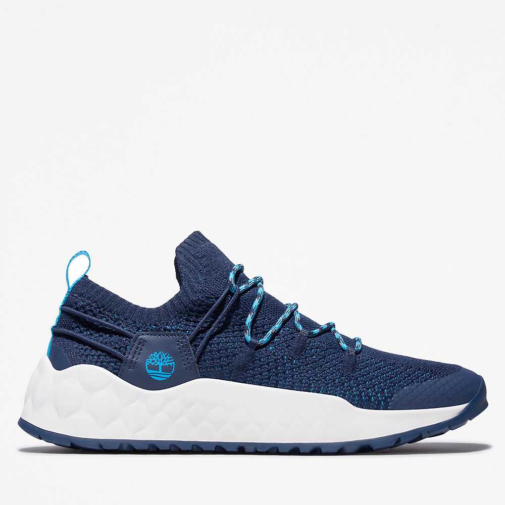 Navy Men's Timberland Solar Wave Sneakers | Israel-2875190