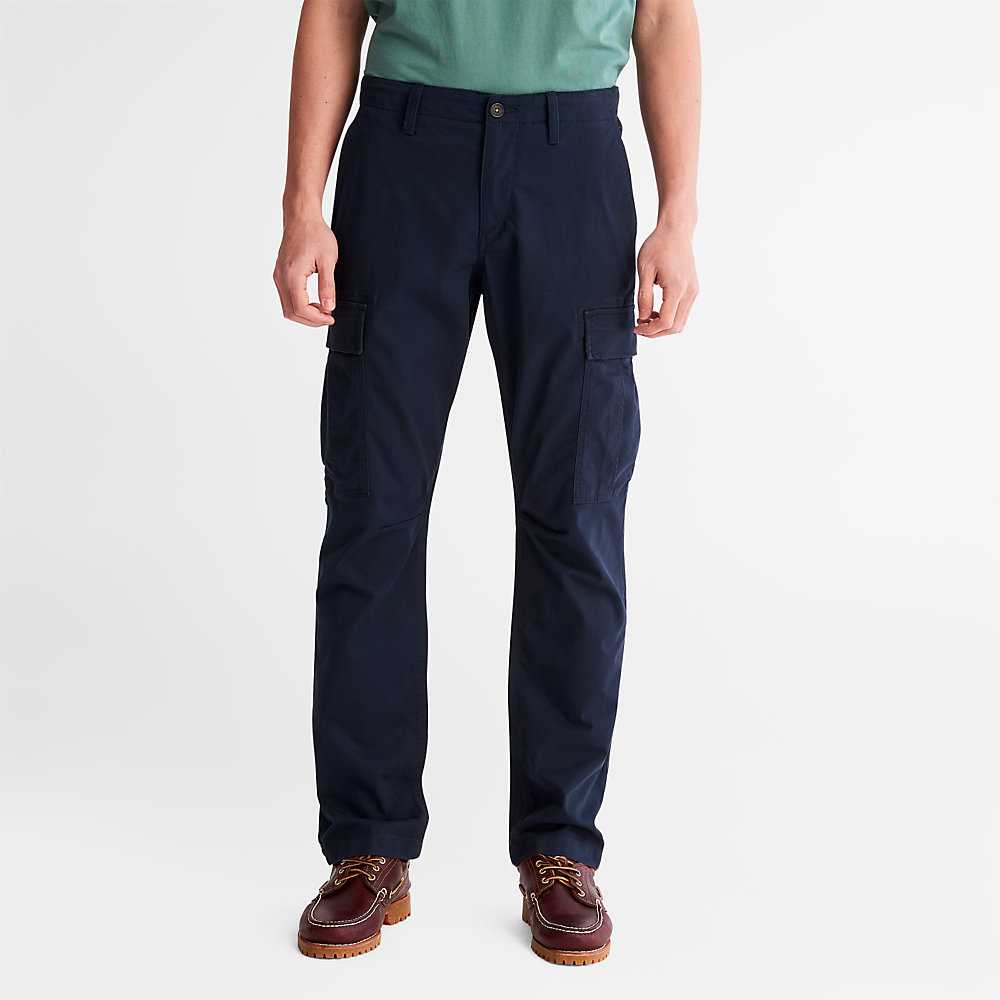 Navy Men's Timberland Squam Lake Cargo Pants | Israel-4597102