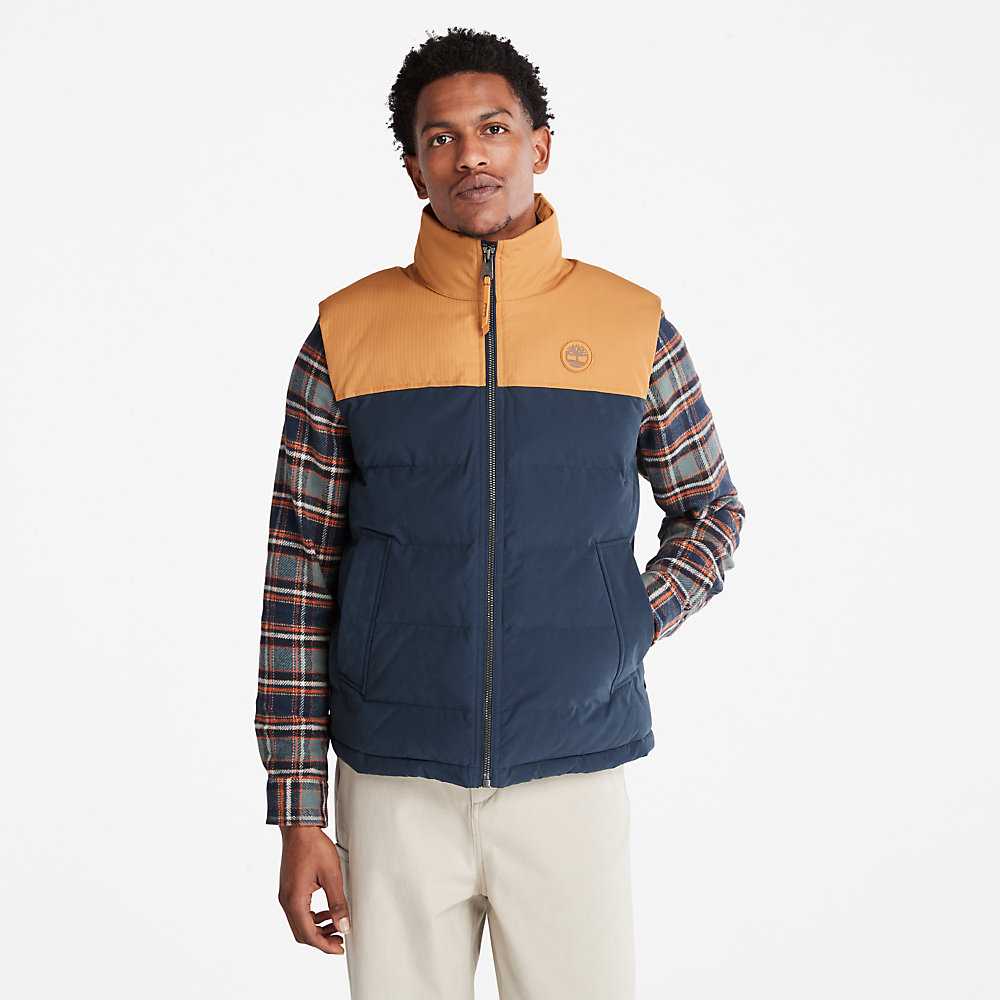 Navy Men's Timberland Welch Mountain Vest | Israel-8790165