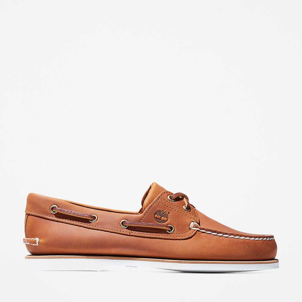 Orange Men's Timberland Classic Boat Shoes | Israel-1247638