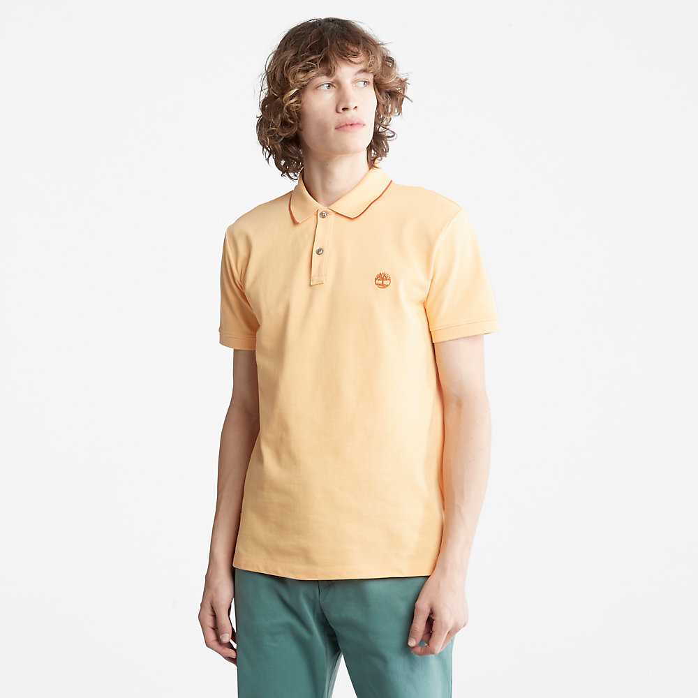 Orange Men's Timberland Millers River Polo Shirts | Israel-6205974