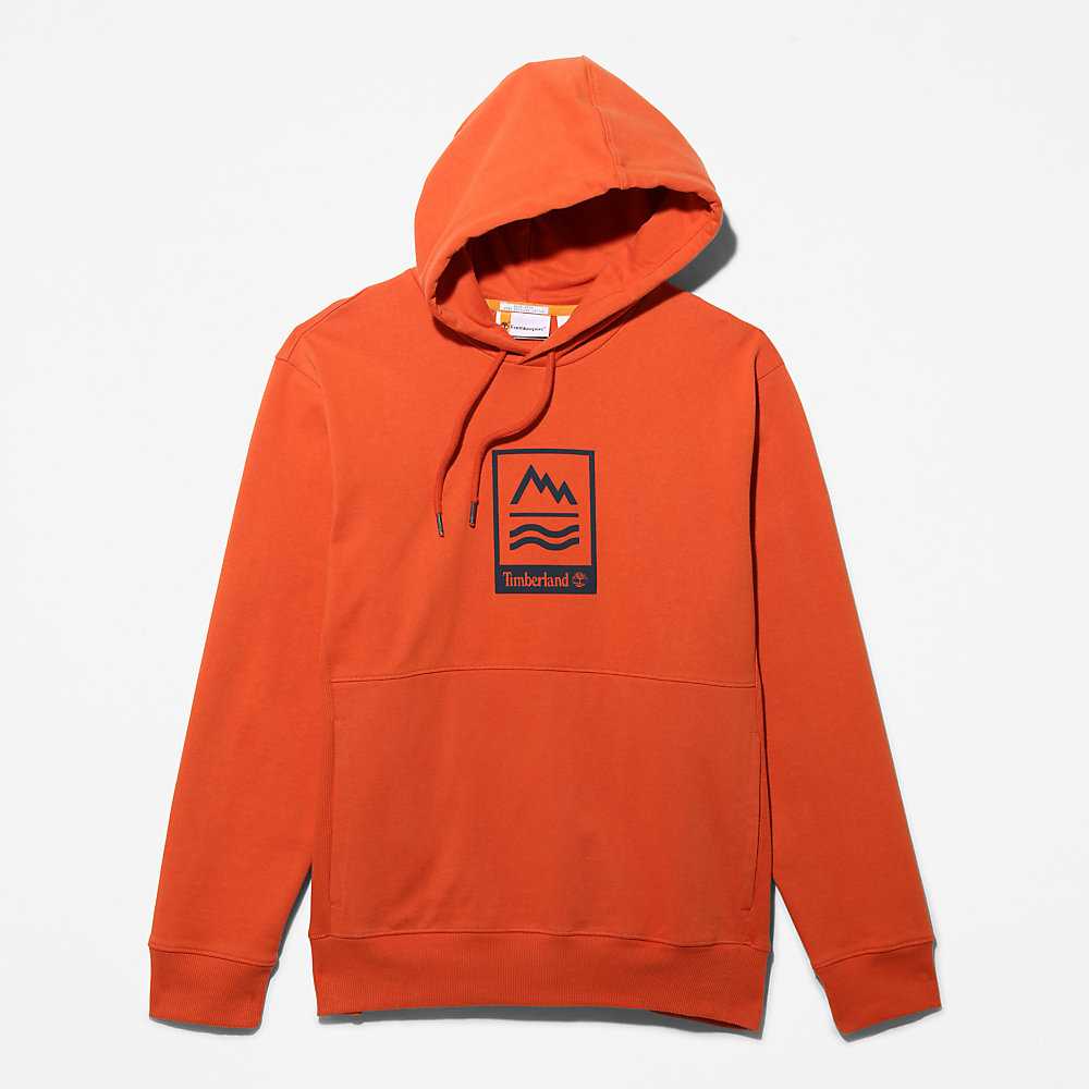 Orange Men's Timberland Mountains-to-Rivers Hoodie | Israel-1735628