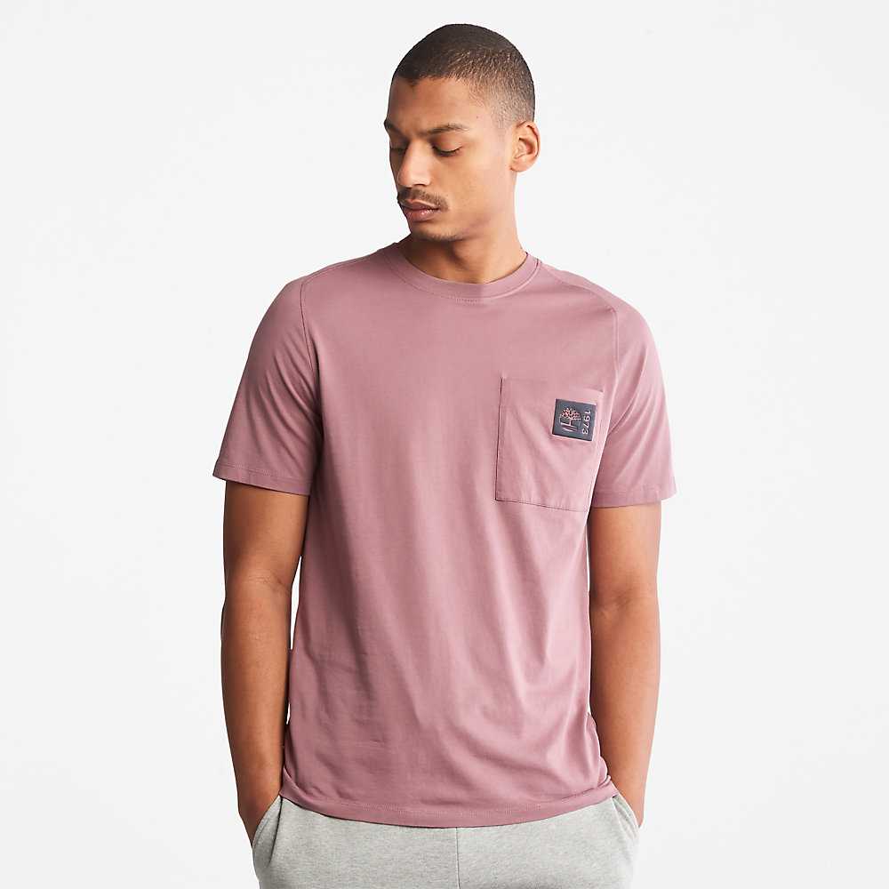 Pink Men's Timberland Eco-Ready Supima® Cotton TimberFresh™ T Shirts | Israel-9486071