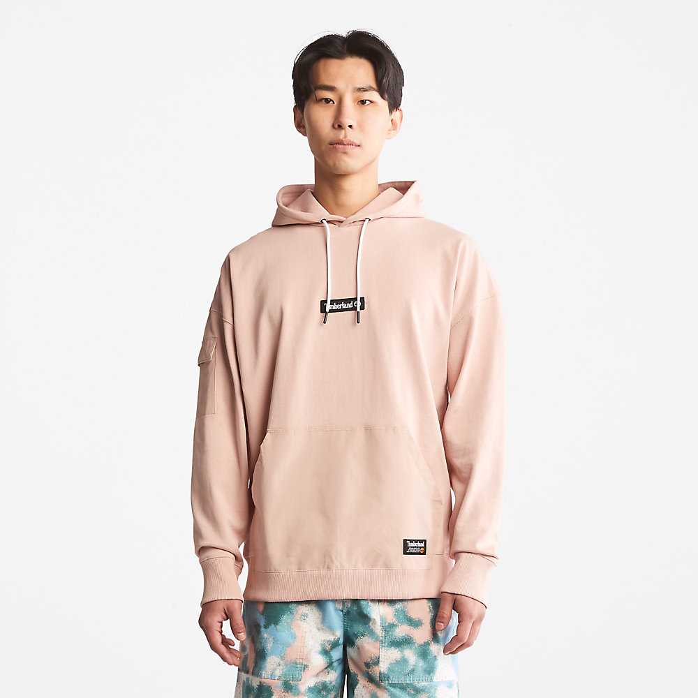 Pink Men's Timberland Progressive Utility Hoodie | Israel-9125804