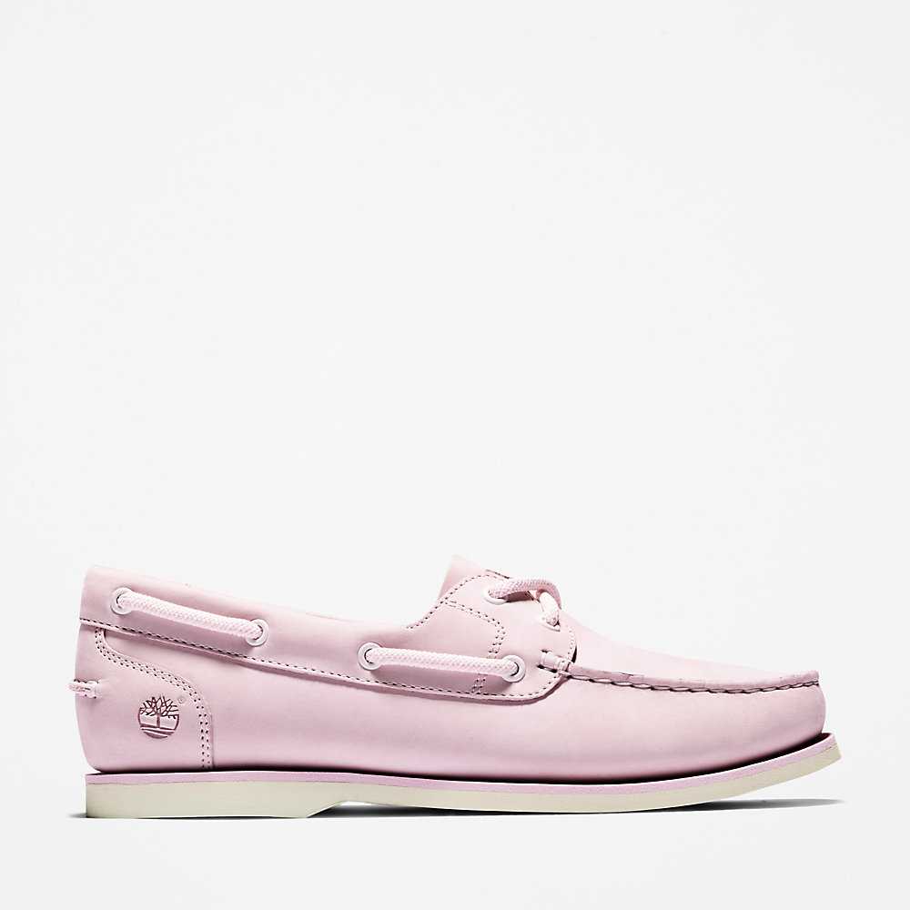 Pink Women's Timberland Classic Boat Shoes | Israel-4851067