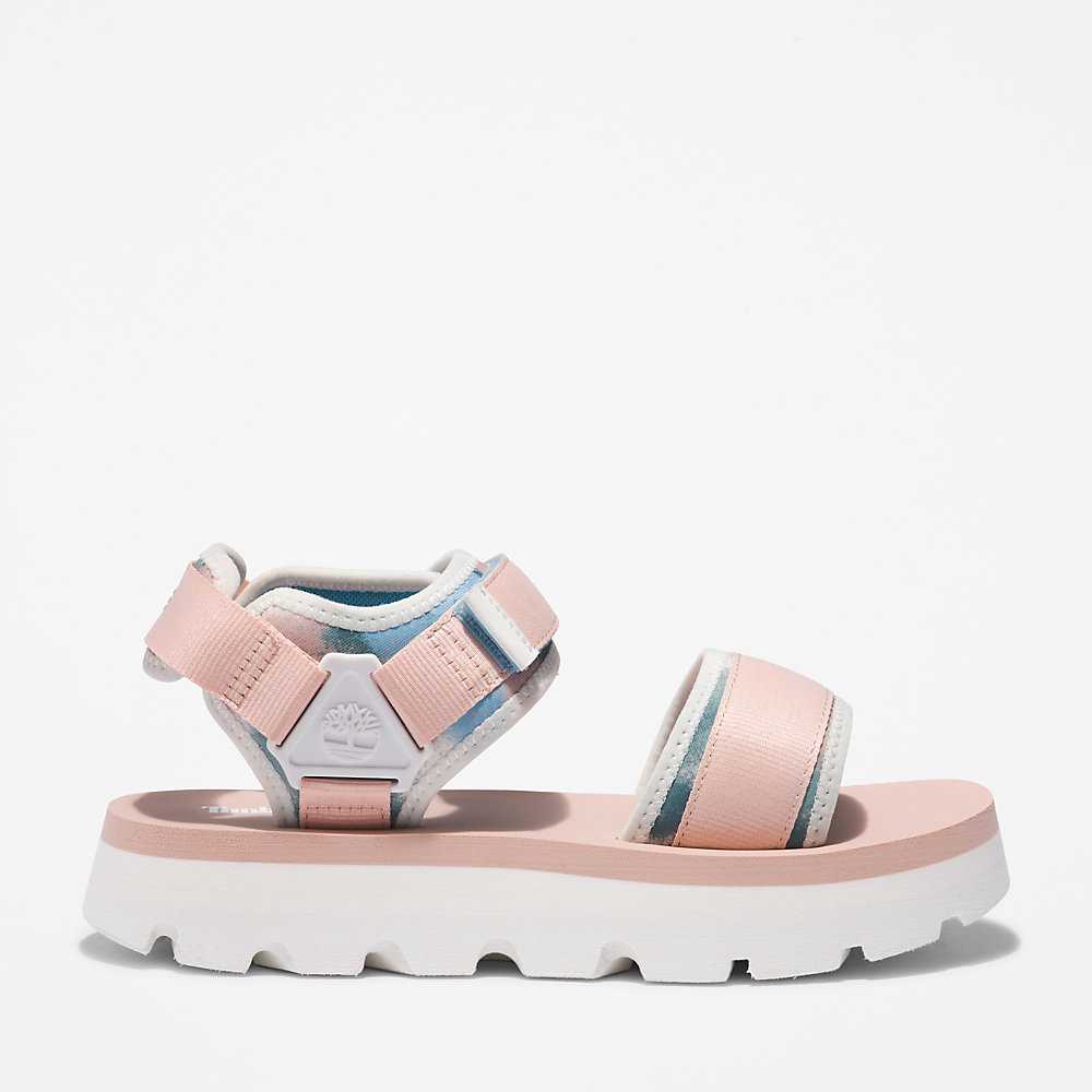 Pink Women's Timberland Euro Swift Sandals | Israel-8267319