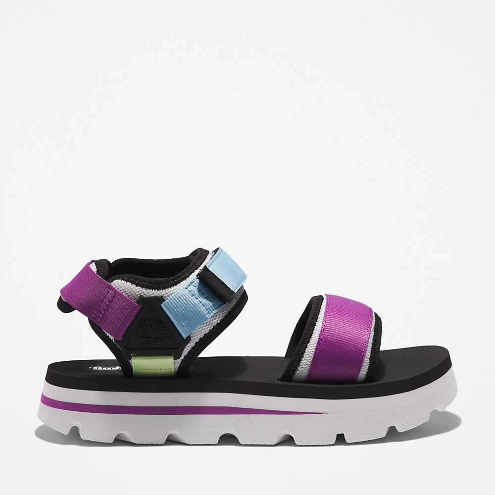 Purple Women's Timberland Euro Swift Sandals | Israel-5719230