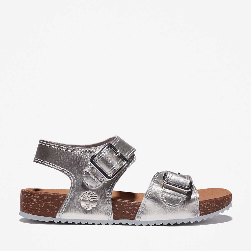 Silver Kids' Timberland Castle Island Sandals | Israel-4219664