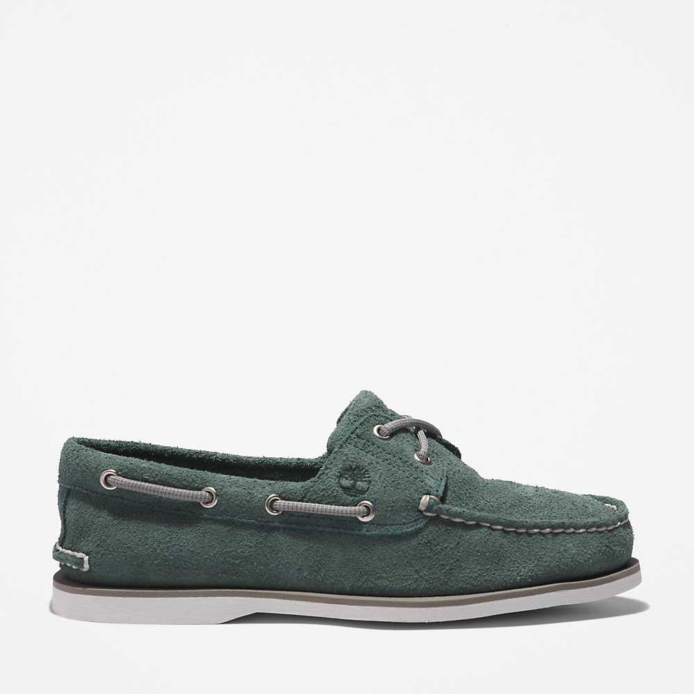 Turquoise Men's Timberland 2-Eye Classic Boat Shoes | Israel-0195364