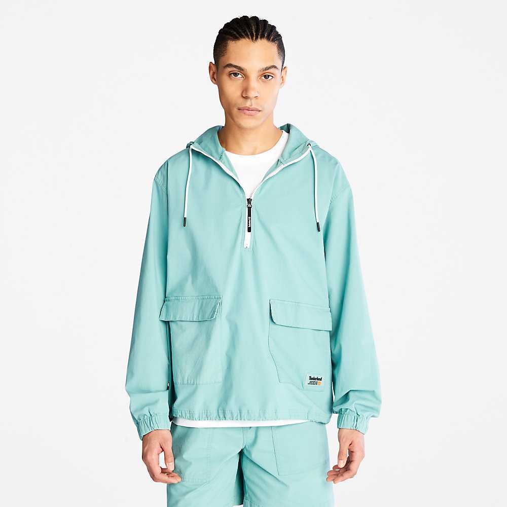 Turquoise Men's Timberland Progressive Utility Windbreaker | Israel-5648793