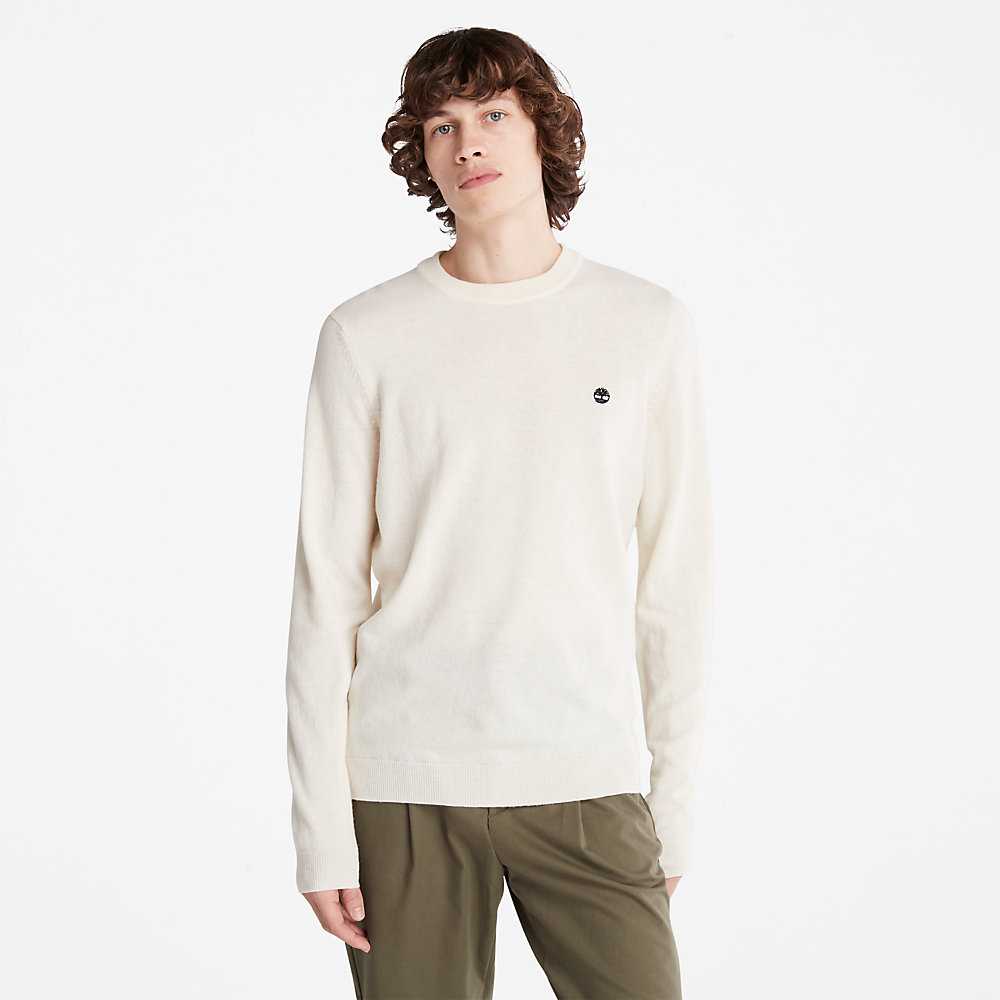 White Men's Timberland Cohas Sweatshirt | Israel-5170983