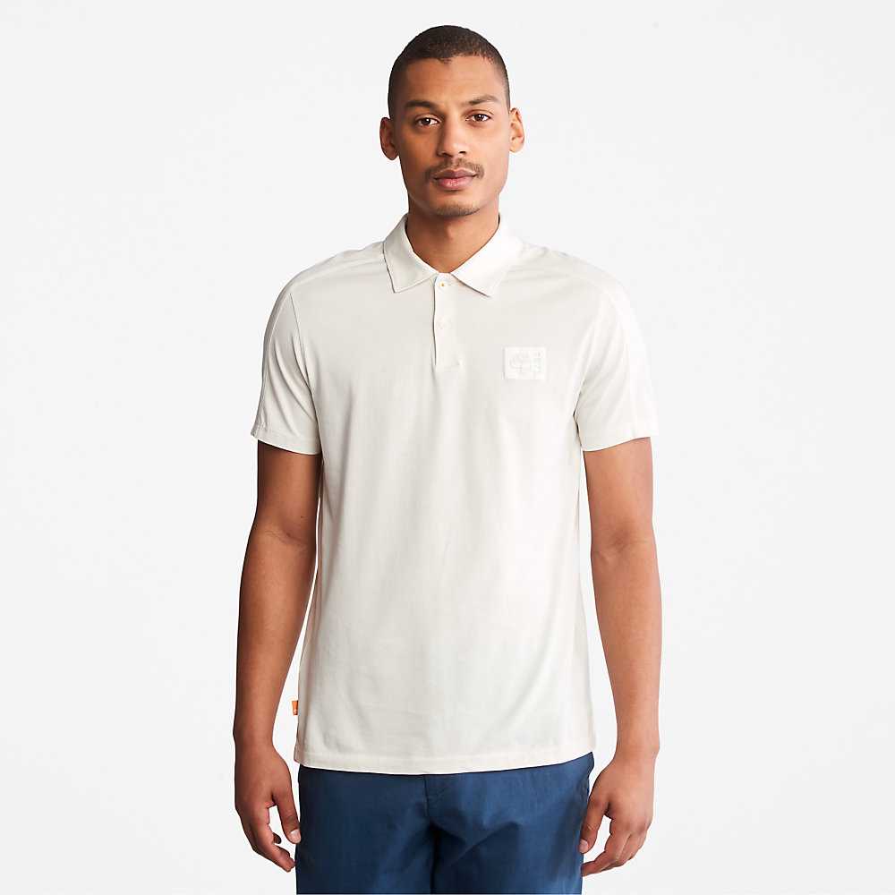 White Men's Timberland TimberFresh™ Supima® Polo Shirts | Israel-3614758