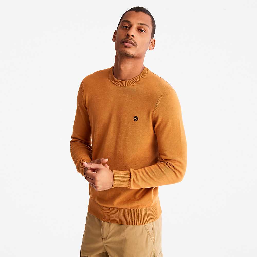 Yellow Men's Timberland Williams River Sweaters | Israel-8460351